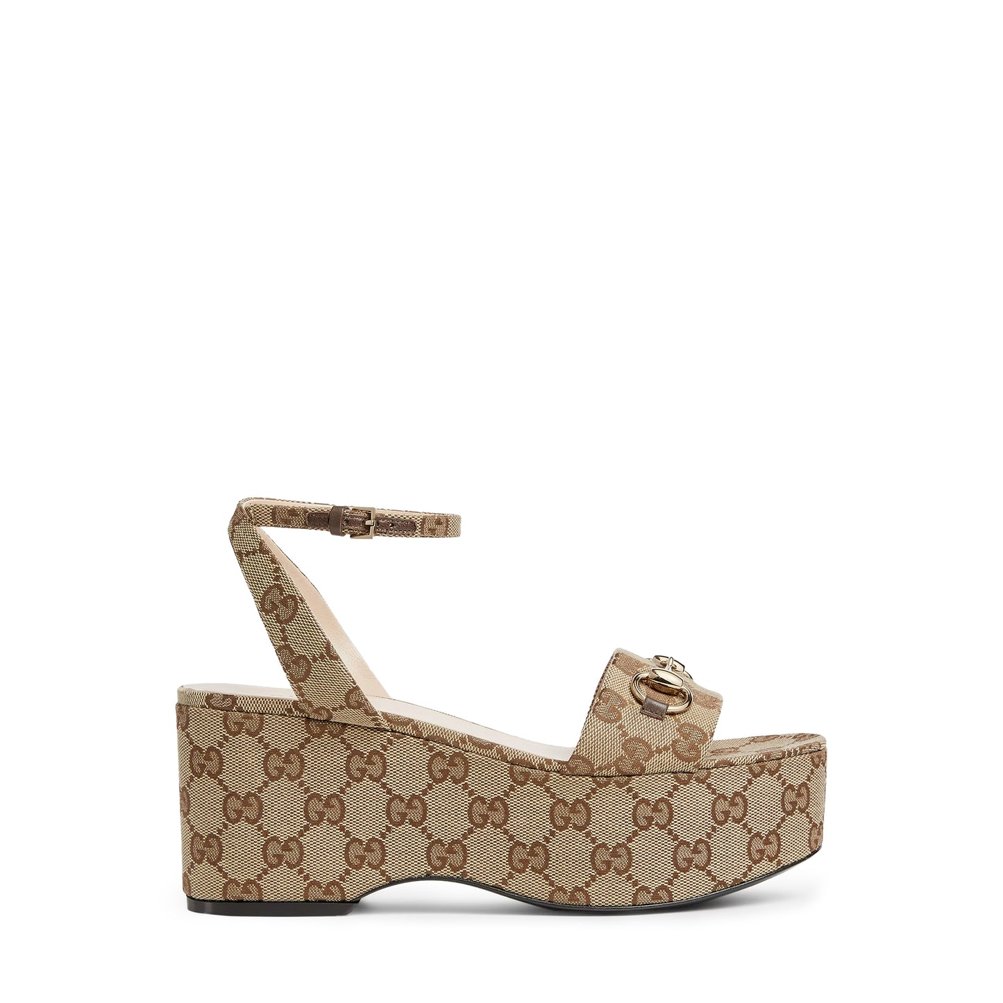 SANDALIA CON PLATAFORMA GUCCI HORSEBIT