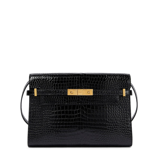 BOLSO YSL MANHATTAN PIEL DE COCODRILO