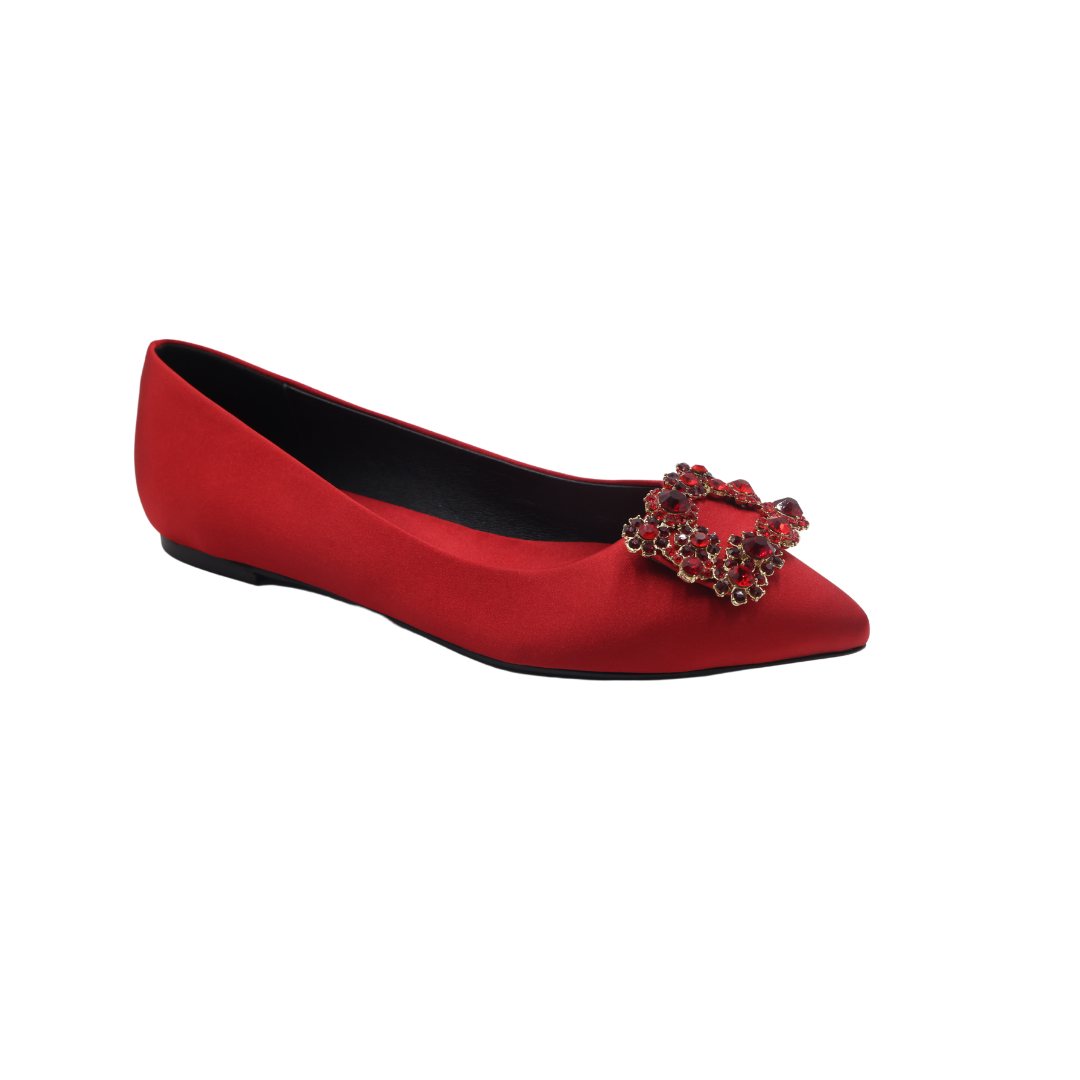 ZAPATO ROGER VIVIER BAILARINA CHAROL HEBILLA STRASS - Burj Venezuela
