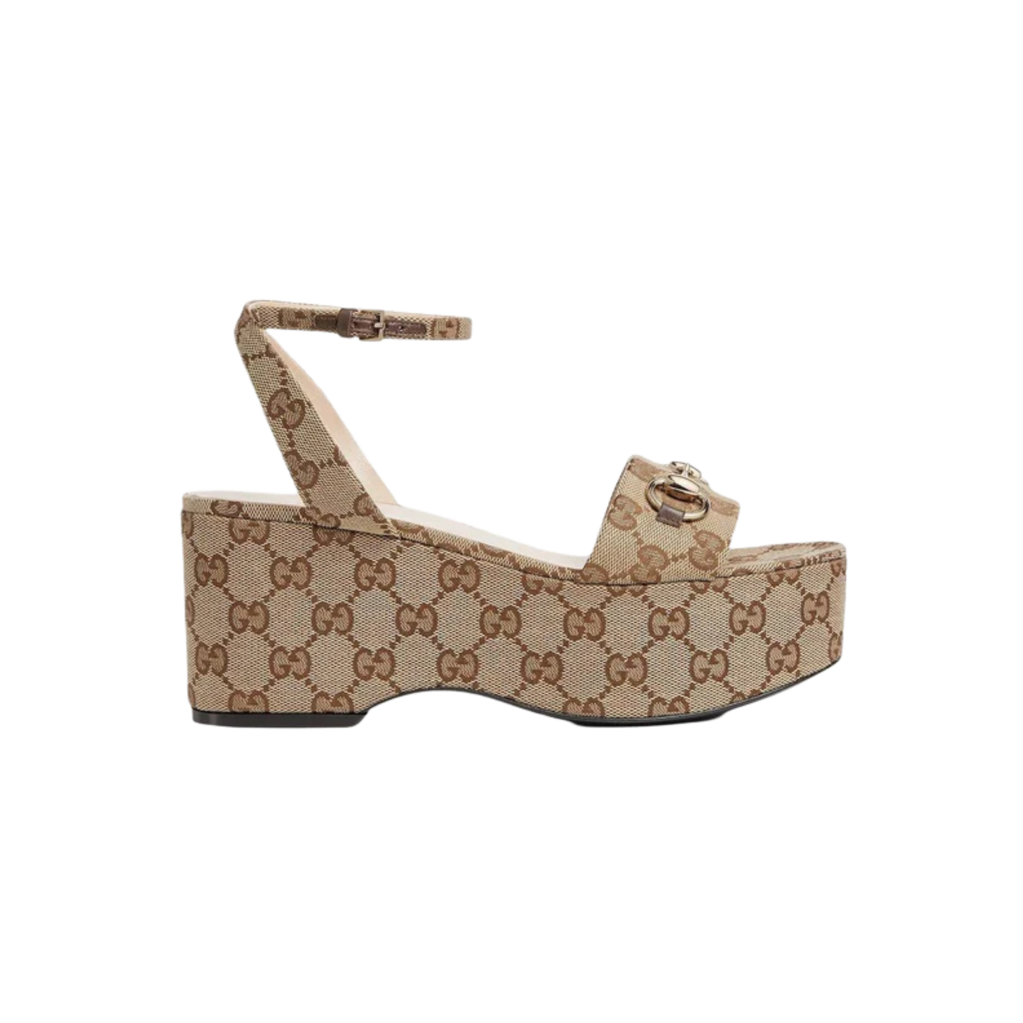 SANDALIA CON PLATAFORMA GUCCI HORSEBIT