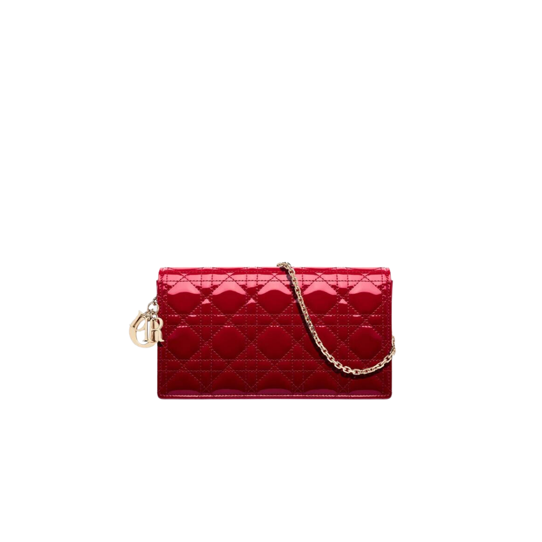 BOLSO LADY DIOR POUCH CHERRY