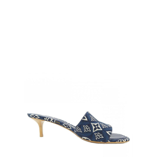 ZAPATO LOUIS VUITTON BLUE 1854 MONOGRAM CANVAS SLIDE