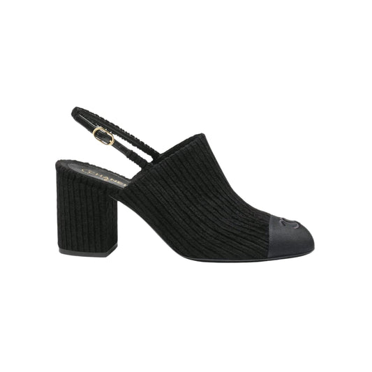 ZAPATO SLINGBACKS CORDUROY CHANEL