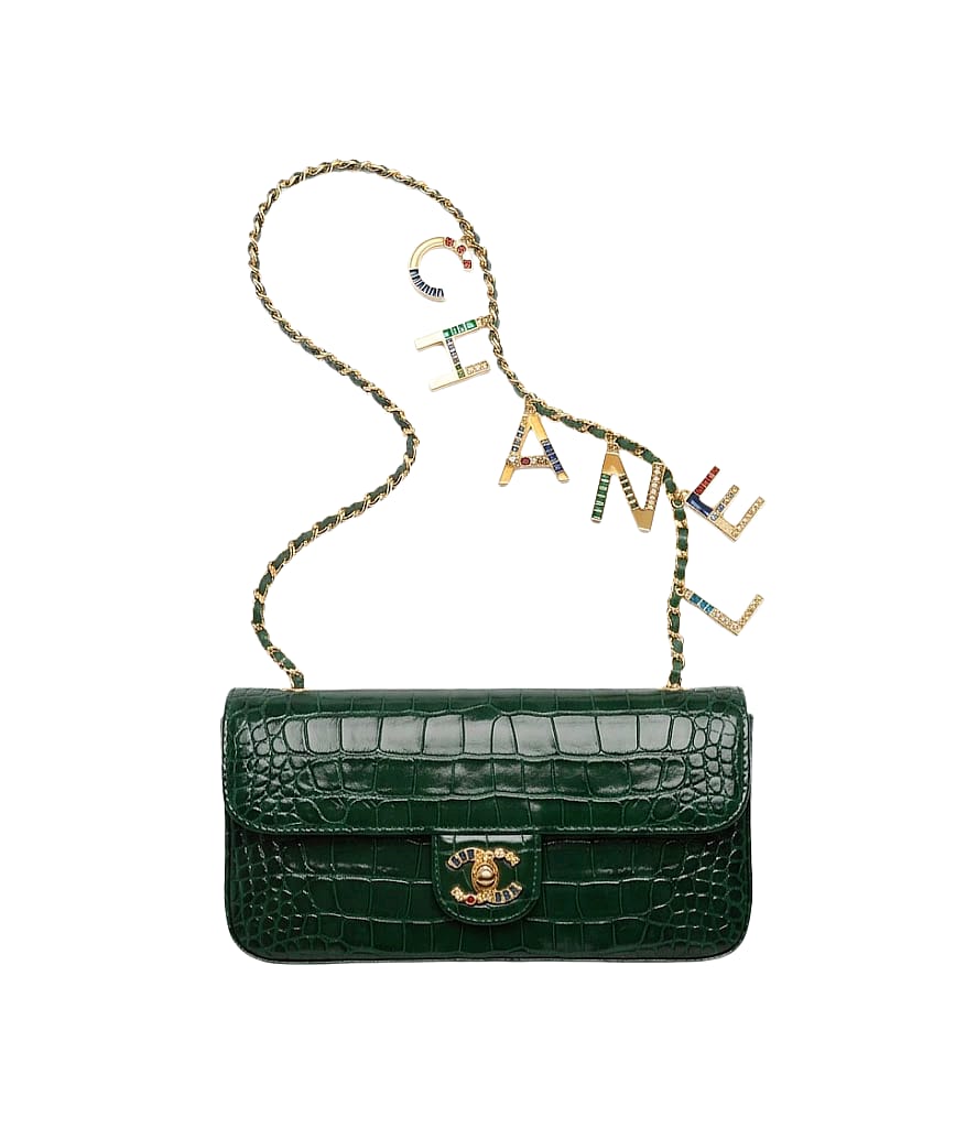 BOLSO LETTER CHARMS FLAP BAG CHANEL