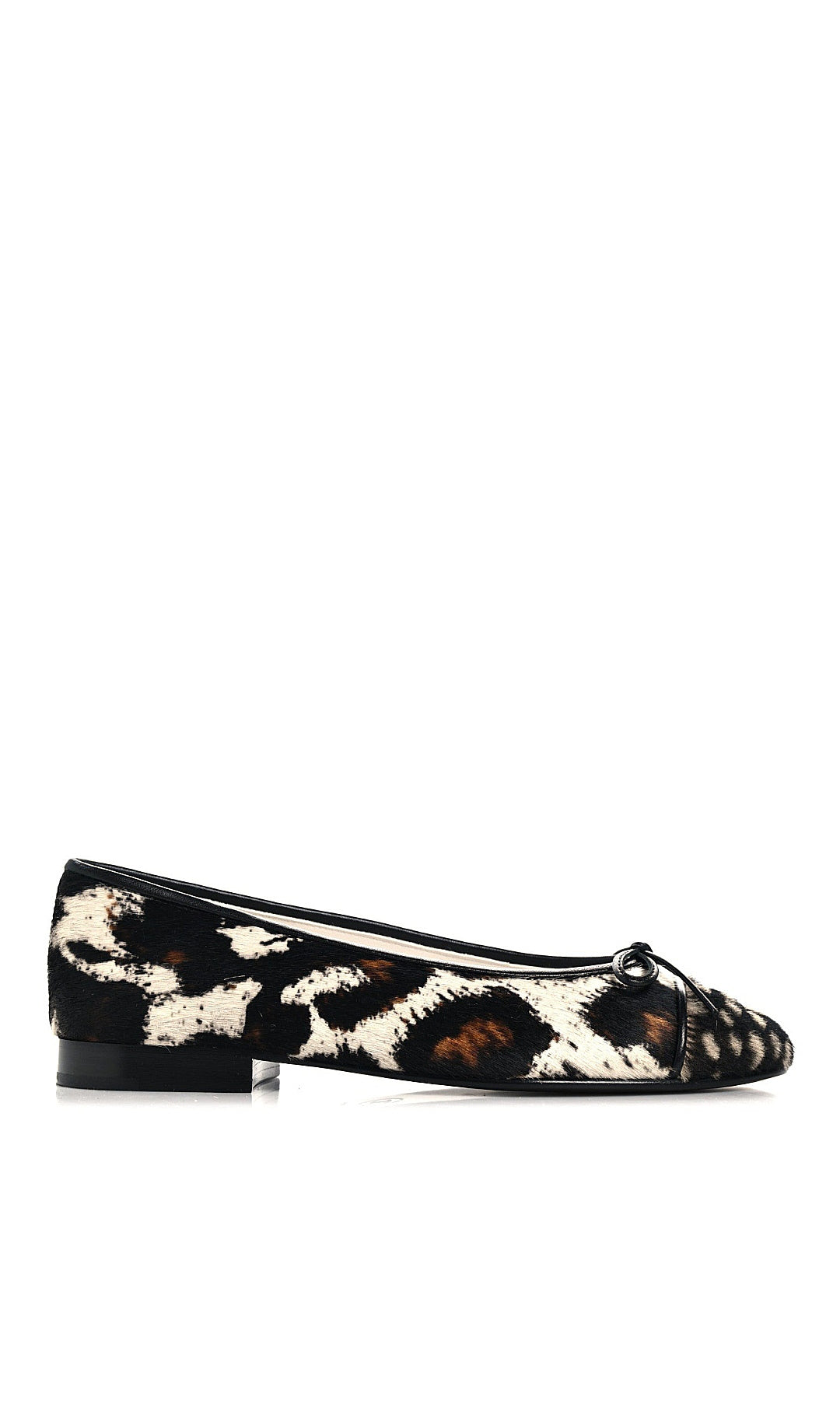 ZAPATO PONY HAIR CAP TOE BALLERINA CHANEL