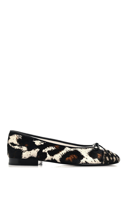ZAPATO PONY HAIR CAP TOE BALLERINA CHANEL
