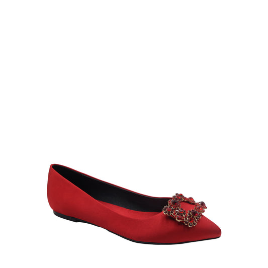 ZAPATO ROGER VIVIER BAILARINA CHAROL HEBILLA STRASS