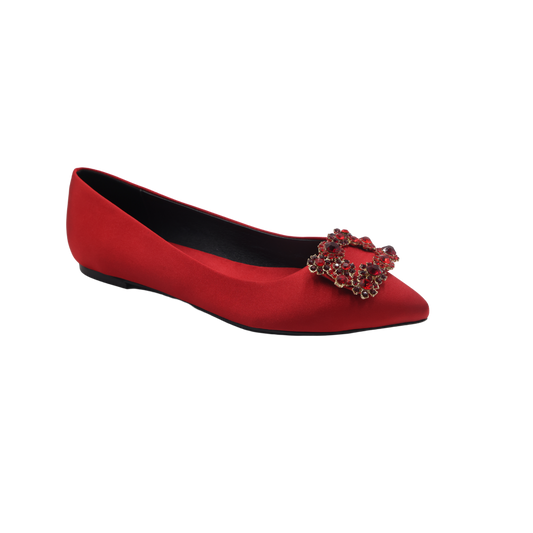 ZAPATO ROGER VIVIER BAILARINA CHAROL HEBILLA STRASS - Burj Venezuela