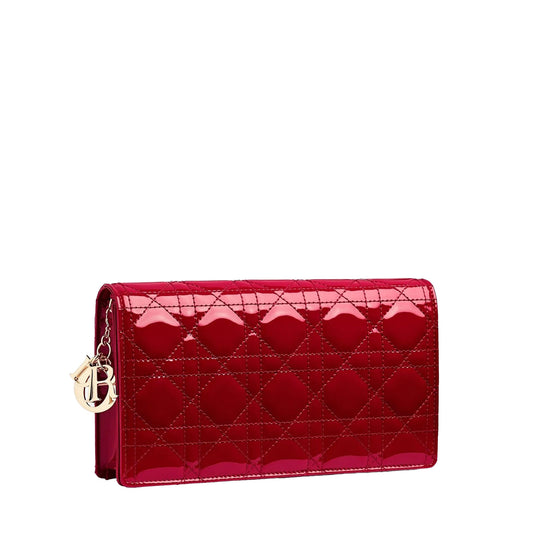 BOLSO LADY DIOR POUCH CHERRY